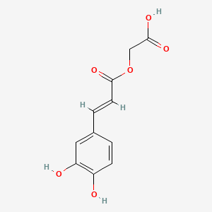 molecular formula C11H10O6 B12780670 Caffeoylglycolic acid CAS No. 959927-41-4