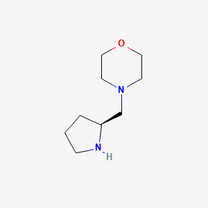 molecular formula C9H18N2O B1278068 (S)-4-(吡咯烷-2-基甲基)吗啉 CAS No. 91790-91-9