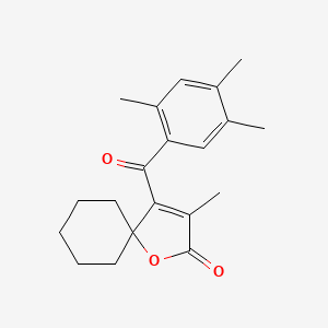 1-Oxaspiro(4.5)dec-3-en-2-one, 3-methyl-4-(2,4,5-trimethylbenzoyl)-