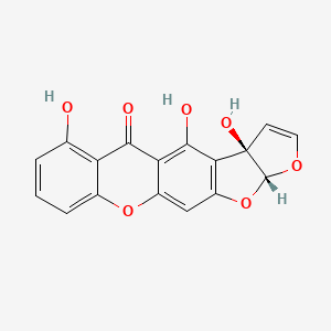 (4R,8R)-2,4,18-trihydroxy-7,9,13-trioxapentacyclo[10.8.0.03,10.04,8.014,19]icosa-1,3(10),5,11,14,16,18-heptaen-20-one