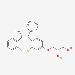 3-((11-Ethyl-12-phenyl-6H-dibenzo(b,f)thiocin-3-yl)oxy)-1,2-propanediol