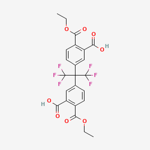 B12780834 Diethyl 4,4'-(2,2,2-trifluoro-1-(trifluoromethyl)ethylidene)diphthalate CAS No. 71550-47-5