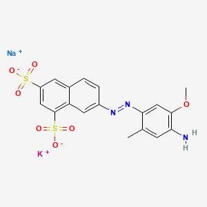 1,3-Naphthalenedisulfonic acid, 7-((4-amino-5-methoxy-2-methylphenyl)azo)-, potassium sodium salt