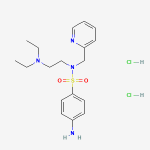 Sulfanilamide, N(sup 1)-(2-diethylaminoethyl)-N(sup 1)-(2-pyridylmethyl)-, dihydrochloride