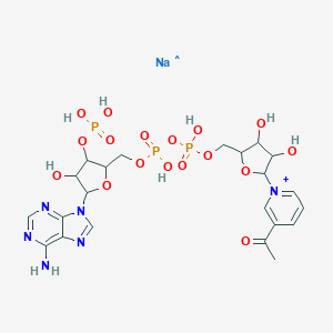 molecular formula C22H30N6NaO17P3+ B012781 3-乙酰基吡啶腺嘌呤二核苷酸磷酸钠盐 CAS No. 102029-67-4