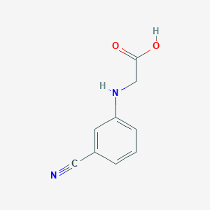 molecular formula C9H8N2O2 B1278102 2-[(3-氰基苯基)氨基]乙酸 CAS No. 91192-27-7