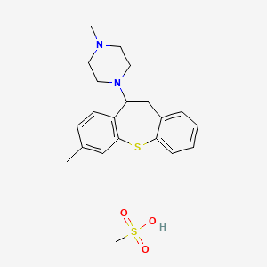 3-Methyl-11-(4-methylpiperazino)-10,11-dihydrodibenzo(b,f)thiepin monomethanesulfonate