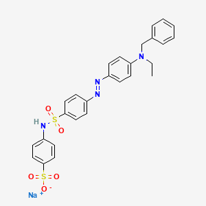 Benzenesulfonic acid, 4-(((4-((4-(ethyl(phenylmethyl)amino)phenyl)azo)phenyl)sulfonyl)amino)-, monosodium salt