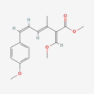 (E,Z,E)-2-(Methoxymethylene)-6-(4-methoxyphenyl)-3-methyl-3,5-hexadienoic acid methyl ester