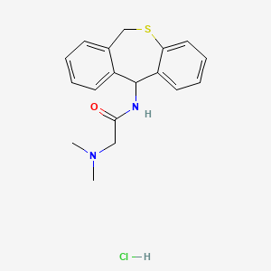 N-(6,11-Dihydrodibenzo(b,e)thiepin-11-yl)-2-(dimethylamino)acetamide monohydrochloride