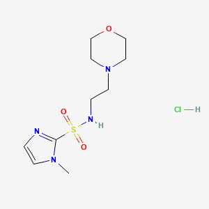 1H-Imidazole-2-sulfonamide, 1-methyl-N-(2-(4-morpholinyl)ethyl)-, monohydrochloride