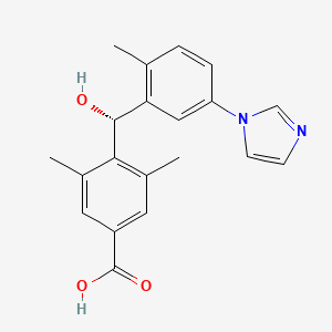 4-[(R)-hydroxy-(5-imidazol-1-yl-2-methylphenyl)methyl]-3,5-dimethylbenzoic acid