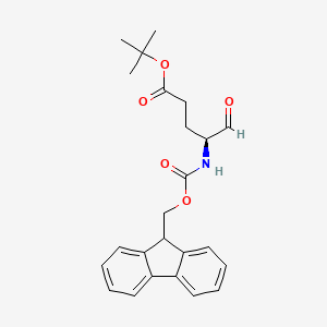 (4S)-4-[[9H-fluoren-9-ylmethoxy(oxo)methyl]amino]-5-oxopentanoic acid tert-butyl ester