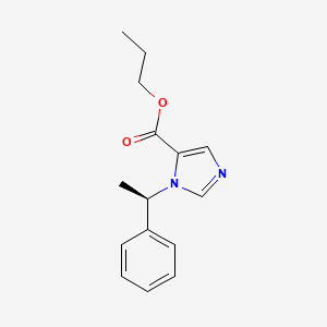 molecular formula C15H18N2O2 B12781243 Propoxate, (R)- CAS No. 61045-93-0