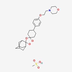 molecular formula C29H43NO8S B12781298 OZ439 mesylate CAS No. 1029939-87-4