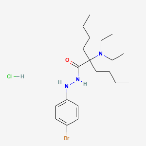 Hexanoic acid, 2-butyl-2-(diethylamino)-, 2-(4-bromophenyl)hydrazide, monohydrochloride