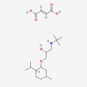 1-((1,1-Dimethylethyl)amino)-3-((5-methyl-2-(1-methylethyl)cyclohexyl)oxy)-2-propanol maleate