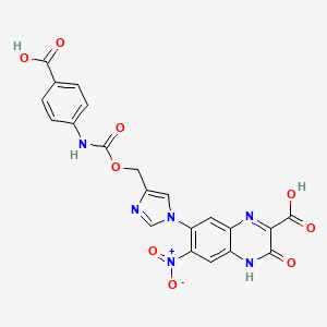 molecular formula C21H14N6O9 B12781398 Lee82xnj3T CAS No. 221164-60-9