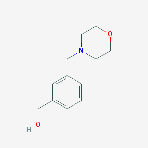 molecular formula C12H17NO2 B1278151 [3-(吗啉甲基)苯基]甲醇 CAS No. 91271-64-6