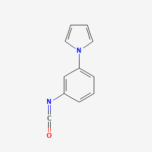 molecular formula C11H8N2O B1278152 1-(3-异氰酸苯基)-1H-吡咯 CAS No. 857283-59-1
