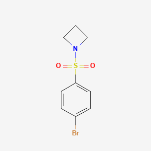 molecular formula C9H10BrNO2S B1278157 1-((4-溴苯基)磺酰基)氮杂环丁烷 CAS No. 530081-57-3