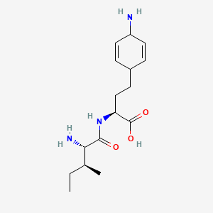 Butanoic acid, L-2-amino-4-(4-amino-2,5-cyclohexadien-1-yl)-L-isoleucyl-