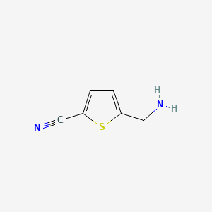 molecular formula C6H6N2S B1278161 5-(氨甲基)噻吩-2-腈 CAS No. 227279-10-9