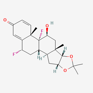 (1S,2S,4R,8S,9S,11S,12R,13S,19S)-12,19-difluoro-11-hydroxy-6,6,9,13-tetramethyl-5,7-dioxapentacyclo[10.8.0.02,9.04,8.013,18]icosa-14,17-dien-16-one