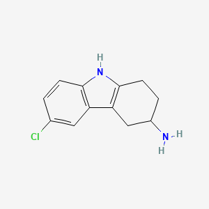 B1278180 6-chloro-2,3,4,9-tetrahydro-1H-carbazol-3-amine CAS No. 147008-96-6