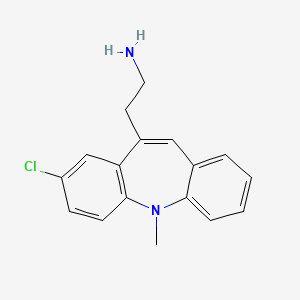 5H-Dibenz(b,f)azepine, 10-(2-aminoethyl)-8-chloro-5-methyl-