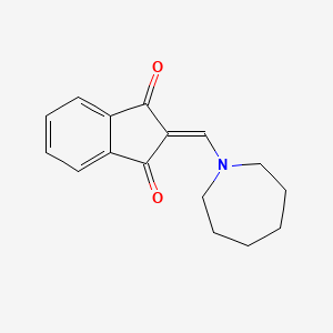 1H-Indene-1,3(2H)-dione, 2-((hexahydro-1H-azepin-1-yl)methylene)-