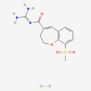 N-(diaminomethylidene)-9-methylsulfonyl-2,3-dihydro-1-benzoxepine-4-carboxamide;hydrochloride