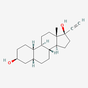 (3S,5R,8R,9R,10S,13S,14S,17R)-17-ethynyl-13-methyl-2,3,4,5,6,7,8,9,10,11,12,14,15,16-tetradecahydro-1H-cyclopenta[a]phenanthrene-3,17-diol