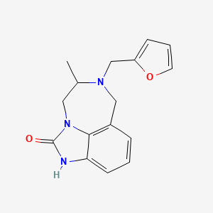 6-(2-Furanylmethyl)-4,5,6,7-tetrahydro-5-methylimidazo(4,5,1-jk)(1,4)benzodiazepin-2(1H)-one