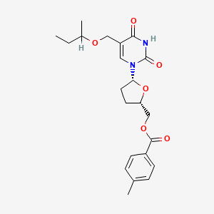 2',3'-Dideoxy-5'-O-(4-methylbenzoyl)-5-((2-butoxy)methyl)uridine