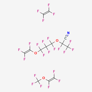 1,1,2,2-Tetrafluoroethene;2,3,3,3-tetrafluoro-2-[1,1,2,2,3,3-hexafluoro-3-(1,2,2-trifluoroethenoxy)propoxy]propanenitrile;1,1,2-trifluoro-2-(trifluoromethoxy)ethene