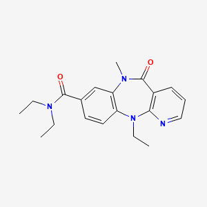 8-(N,N-Diethylaminocarbonyl)-N11-ethyl-N6-methyl-6,11-dihydro-5H-pyrido(2,3-b)(1,5)benzodiazepin-5-one