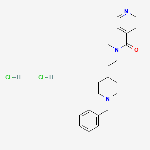 4-Pyridinecarboxamide, N-methyl-N-(2-(1-(phenylmethyl)-4-piperidinyl)ethyl)-, dihydrochloride