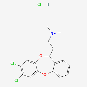 (+-)-7,8-Dichloro-N,N-dimethyl-11H-dibenzo(b,e)(1,4)dioxepin-11-ethanamine hydrochloride