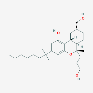 (6S,6aR,9R,10aR)-3-(1,1-Dimethylheptyl)-6a,7,8,9,10,10a-hexahydro-1-hydroxy-9-(hydroxymethyl)-6-methyl-6H-dibenzo(b,d)pyran-6-propanol