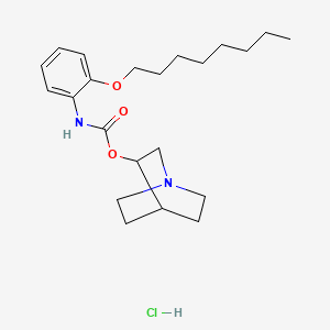 Carbamic acid, (2-(octyloxy)phenyl)-, 1-azabicyclo(2.2.2)oct-3-yl ester, monohydrochloride