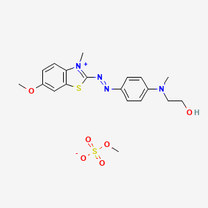 2-((4-((2-Hydroxyethyl)methylamino)phenyl)azo)-6-methoxy-3-methylbenzothiazolium, methyl sulfate