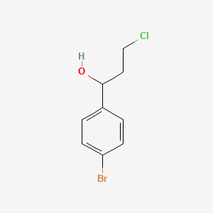 molecular formula C9H10BrClO B1278253 1-(4-溴苯基)-3-氯丙醇 CAS No. 25574-19-0