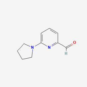 molecular formula C10H12N2O B1278270 6-吡咯烷-1-基吡啶-2-甲醛 CAS No. 230618-24-3