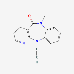 N11-Acetenyl-N6-methyl-6,11-dihydro-5H-pyrido(2,3-b)(1,5)benzodiazepin-5-one