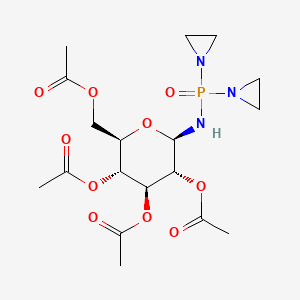 Phosphinic amide, P,P-bis(1-aziridinyl)-N-(2,3,4,6-tetra-O-acetyl-beta-D-glucopyranosyl)-