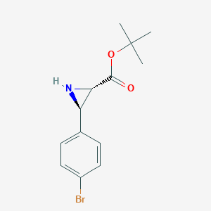 Tert-butyl (2S,3R)-3-(4-bromophenyl)aziridine-2-carboxylate