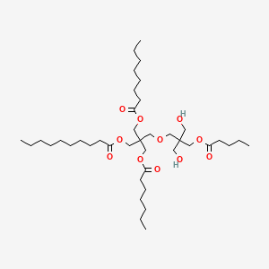 [2-[[2,2-Bis(hydroxymethyl)-3-pentanoyloxypropoxy]methyl]-2-(heptanoyloxymethyl)-3-octanoyloxypropyl] decanoate