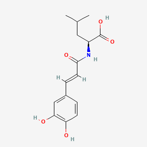 N-((2E)-3-(3,4-Dihydroxyphenyl)-1-oxo-2-propen-1-YL)-L-leucine