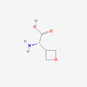 molecular formula C5H9NO3 B1278287 (S)-2-氨基-2-(氧杂环-3-基)乙酸 CAS No. 394653-46-4